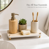 Japanese Style Diatomaceous Earth Toothbrush Holder for Bathroom Countertop