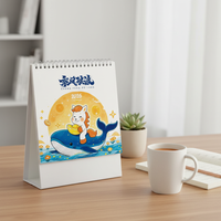 2026 Year of the Horse Desk Calendar with Business Planner and Creative Advertising Space