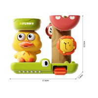 Waterstream Bath Toy with Spoon Interactive Suction Cup Bath Toy for Toddlers, Kids, Children, Bathtub, Bathroom, Shower