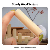 21 Sticks Puzzle Design Ancient Chinese Lock Toy Develops Thinking Woodworker Lock Puzzle for Adults, Teens, Travel