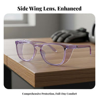Blue Light Blocking Glasses Windproof Anti-Pollen Glasses Anti-Fog Safety Proceed Ggles for All Genders Design Lightweight