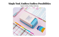Create Custom Tabs Index Tab Punch Handheld Index Tab Puncher Easy to Use for Crafters, Students, Scrapbooking, Journaling, School