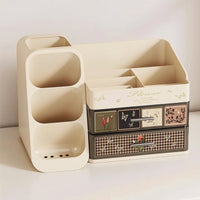 Makeup Organizer with Drawers Space-Saving Vanity Organizer with Drawers Easy to Clean Desktop Cosmetic Storage for Washroom