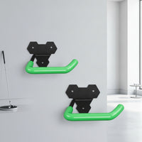 2 Pieces Wall Mounted Golf Bag Hook Heavy Duty Golf Bag Hook Anti-Slip Guarding for Golfers, Garage, Shed
