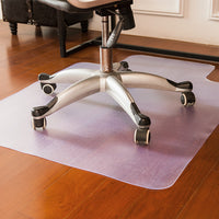 PVC Translucent Frosted Floor Mat for Office Chair and Desk, Non-Slip Waterproof Floor Protector