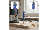 2 Pieces Spiral Trim Router Bit with Double Bearings Heavy-Duty Router Bit with Double Bearing Guide Tool for Woodworkers
