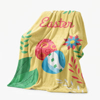 Easter Blanket Holiday Theme Soft Flannel Blanket Warm Throw Blanket for Infants, Sofa, Couch, Bed
