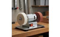 Front Switch Electric Bench Grinder Metal Body Two-Wheel Wheel Grinder Compact Electric Grinding Machine Abrasive Wheels