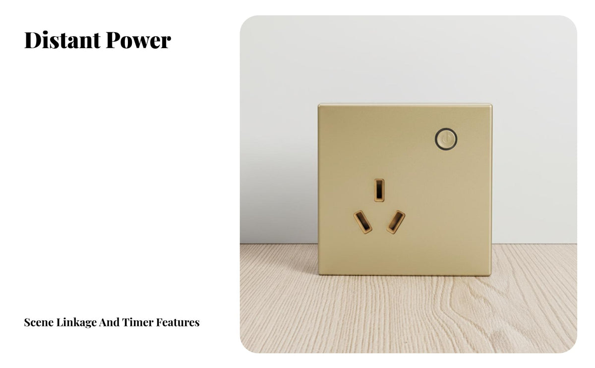 Type 86 Timed Control Function Connected Recept Alternating Current Le Outlet No Hub Required Wall for Homeowners, Tech Enthusiasts, Bedroom