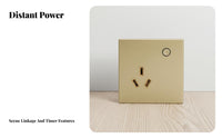 Type 86 Timed Control Function Connected Recept Alternating Current Le Outlet No Hub Required Wall for Homeowners, Tech Enthusiasts, Bedroom
