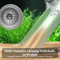 Fish Tank Gravel Cleaner Powerful Suction Aquarium Sand Washer Multi-Functional Manual Aquarium Siphon for Aquatic Pet Owner S, Pet Owners, Home