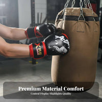 2 Pieces Wrist Protection Kids Boxing Gloves Thick Foam Padding Childrens Sparring Gear Shock Absorbing children's Training Mitts Long-Lasting Construction for Adults, Teenagers, Beginners, Kickboxing, Gym, Home Workout