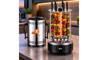 Stainless Steel Vertical Skewer Grill Two-Voltage Voltage Electric Skewer Grill Compact Cooking Appliance