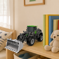 Mini Car Forklift Die-Cast Alloy Construction Vehicle 360-Degree Rotatable For Kids Over 4 Years Old
