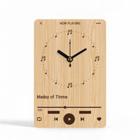 Easy-to-Read Dial Now Playing Clock Goods Tabletop for Desktop Display