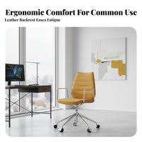 Ergonomic Design Curved backrest Rolling Chair Comfortable rotating Seat Space-Saving Office Seating Modern and aesthetic for Students, Study Room, Small areas, Bedroom, Reception Area