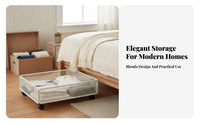 Rolling Storage Bin Dustproof Rolling Storage Container Easy Assembly for Closet