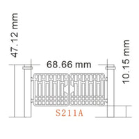 Authentic Looking Model Railway Gate Realistic Realistic Appearance Train Depot Gate Miniature Scene Prop Locomotive Yard Entrance Miniature for Railroad Modelers, Layout