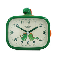 Melody Analog Alarm Clock Decorative Desk Clock with Figure Tabletop Compact for Nightstand