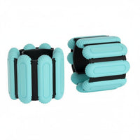 2 Pieces Waterproof Wrist and Ankle Weights Hands-Unrestricted Resistance Silicone Weight Bracelets Stylish Design for Pilates, Swimming