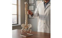 Spine Model with Pelvis Life-Size Human Spine Model Educational for Medical Students, Chiropractors, Classroom, Scientific Workspace