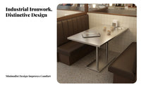 Industrial Design Dining Set Light Elegant Engineered Metal Frame Cafe Chair Sturdy Metal Frame Chair for Interior Designers, Milk Tea Shops, Cafes