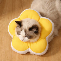 Cat Cone Neck Cone Recovery, Floral Pattern, Soft Textile Padded Adjustable, PP Material for Recovery After Surgery