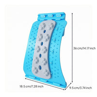 4-Level Adjustment Traction Board Remedial Adjustable Massage Back Stretcher Molded Plastic Curved Back Support Board Textured Surface