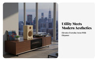 Dense Wood Empty Speaker Enclosure DIY accessible Unloaded Wooden Enclosure Acoustic resonance audio cabinet Easy to Install for Audiophiles, Hobbyists, Workshop, Garage