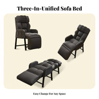 Foldable Design Adjustable resting Chair Space-Saving Folding Recliner Lockable Position Indoor Furniture Sturdy Frame for Office Workers, Students, Homeowners, Nap Time, Home, Living Room, Balcony