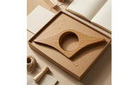Rounded Edges Finger Loop Page Holder Smooth Finish Wooden Book Page Holder Sturdy Wooden Reading Aid