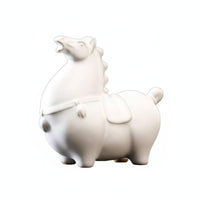 Symbol of Success Ceramic Horse Figurine Nurturable Astrological Horse Ornament Retro Design Chinese Astrological Creature Ornament Traditional Craftsmanship for Collectors, Home Decor, Office Desk