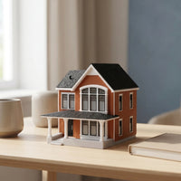 Miniature house with Porch Unlit 1:64 Model House Collectible Diorama House for Dioramas