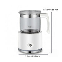 Automatic Milk Frother Two Whisk Automatic Foam Maker Kitchen Appliance Side Handle