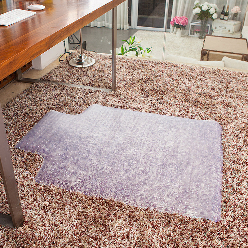 PVC Translucent Frosted Floor Mat for Office Chair and Desk, Non-Slip Waterproof Floor Protector