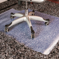 PVC Translucent Frosted Floor Mat for Office Chair and Desk, Non-Slip Waterproof Floor Protector
