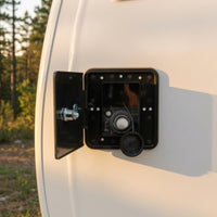 RV Water Connection Hatch Leak-Resistant Water Fill Hatch with Lock Threaded Plastic for Campers, Travel Trailers