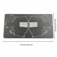 Protection Plates Stainless Steel Plates with Fasteners Heavy-Duty for RC Crawler Builders