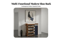 Large Capacity Freestanding Shoe Rack Space Saving Multi-Layer Shoe Shelf Stable and Sturdy Household Furniture Raised Bottom Design for Students, Apartment Dwellers, Homeowners, Hallway, Dormitory, Living Room, Bedroom