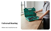 Wide Application Universal Pilot Bearing Puller High-Temperature Forged Internal Bearing Puller Set Long-Lasting Construction Mechanical Tool Carrying Case Included for Auto Technicians, Mechanics, Repair Professionals, Machinery Maintenance, Garage