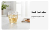 Glacier Texture Glass Large Capacity Japanese Design Drinking Glass All-Purpose Frosted Textured Tumbler for Homeowners, Kitchen, Dining Room, Office