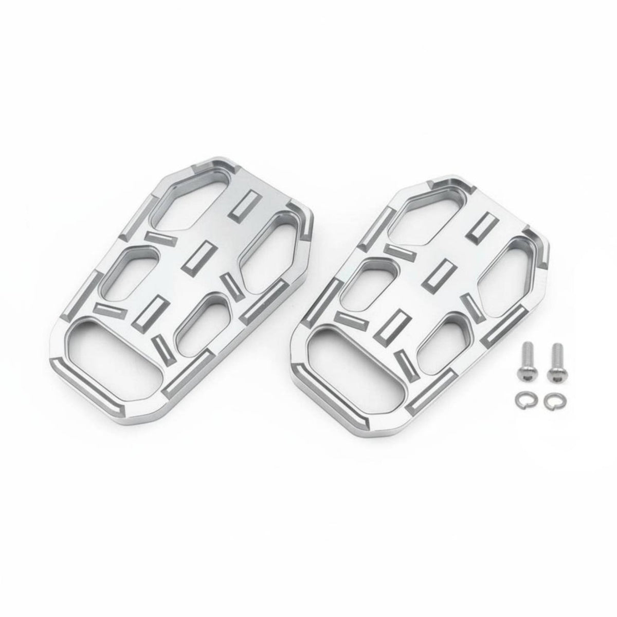 2 Pieces Widened Footrest Pedal Easy Installation Anti-Slip Motorcycle Footboard