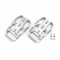 2 Pieces Widened Footrest Pedal Easy Installation Anti-Slip Motorcycle Footboard