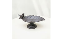 Cast Metal Avian Feeder Freestanding Bird Feeder with Pedestal Sturdy for Gardeners