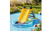 Children's Slide with Spray Holes Non-Slip Water Slide with Climbing Ladder Sturdy for Young Children, Backyard