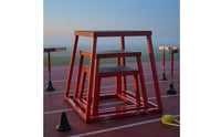 3 Pieces Stackable Jump Stool Nested Jumping Stool Set Textured Top Plyometric Box Set for Gymnastics