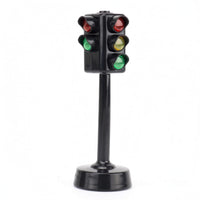 Lighted Freestanding Traffic Light Toy Plastic Learning Playset Hand-Eye Coordination for Children