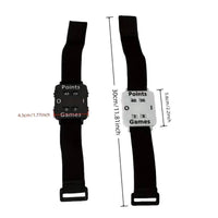 Wrist Score Counter Versatile Sport Use Tennis Score Keeper Wristband Lightweight Design Manual Game Counter for Athletes, Referees, Outdoor Games