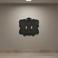 Baroque Switch Plate Frame Luxury Look Baroque Scrollwork Switch Plate 3D Relief Design Ornate Outlet Cover