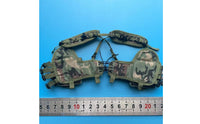 Field Chest Rig Accessory Black Buckles Chest Rig Vest Front-Laced